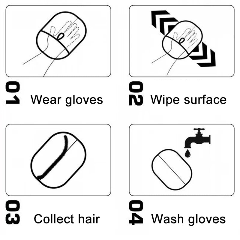 Double-Sided Pet Hair Remover Glove