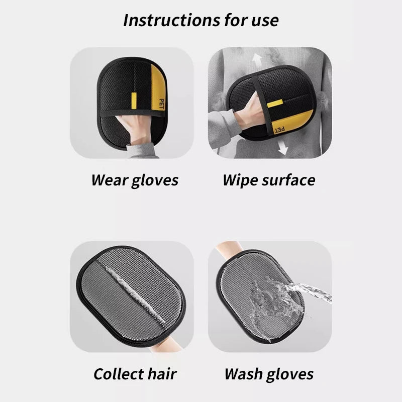 Double-Sided Pet Hair Remover Glove